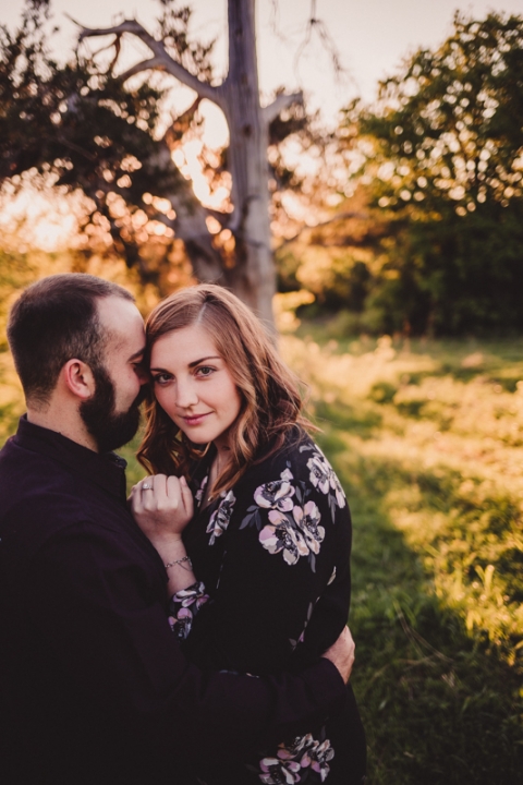 Fort Worth Photographer | Farm Sunset Engagement Session