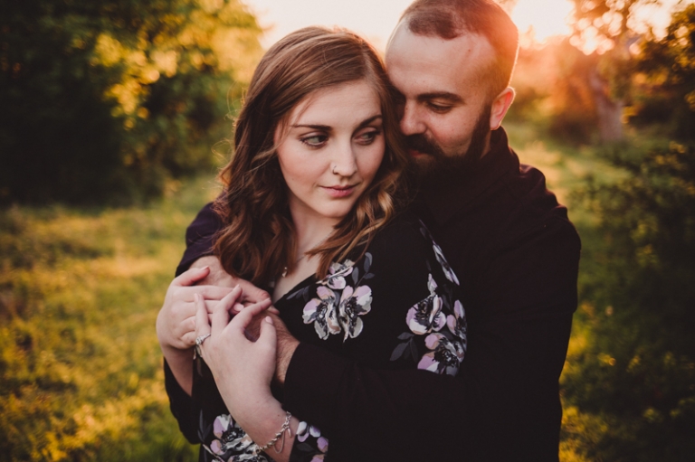 Fort Worth Photographer | Farm Sunset Engagement Session