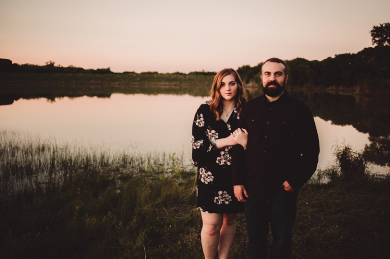 Fort Worth Photographer | Farm Sunset Engagement Session